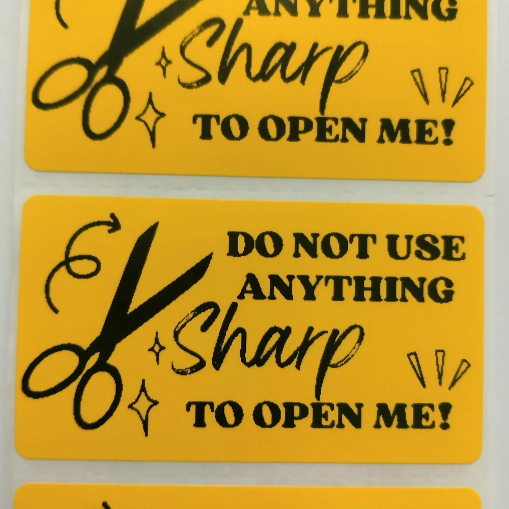 💙100 Caution- Shipping Labels Thermal Packaging Stickers 2.25